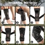 Topika - Copper Knee Brace with Straps for Men & Women, 2 Pack