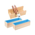Topika - 7 In 1 Soap Box Kit, Silicone Wooden Soap Molds, Soap Loaf Mould