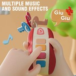 Topika Interactive Baby Car Keys Toy with Music, Teething Rubber