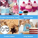 Topika - Cake Decorating Baking Set, 236Pcs Baking Equipment And Tools Set
