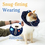 TopikaPet Soft Cat Cone Collar Alternative for Small Pets Recovery
