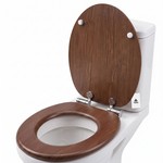 Topika - Toilet Seat with Soft-Close Hinges, Round Toilet Lid