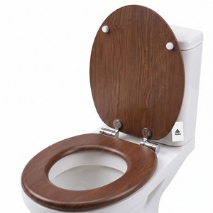 Topika - Toilet Seat with Soft-Close Hinges, Round Toilet Lid