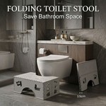 Topika Folding Toilet Stool Non-Slip Squat Bathroom Footrest