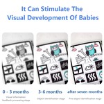 Baby Mirror Infant Toys with Crinkle Cloth Book and Teether 3 IN 1 Set