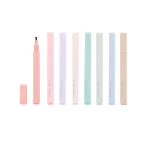 ZEYAR - 8 Spring Colour Highlighter Set, Single Chisel Tip, Precise Note