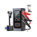 Topika 4-In-1 Car Battery Jump Starter, 1200A Peak, Portable Air Compressor