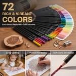 Topika - Colouring Pencils 72, Professional Colouring Pencils, Oil-Based