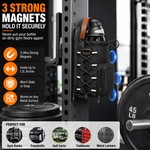 Topika Magnetic Gym Bag Water Bottle Carrier, 3 Magnets, Waterproof, Large