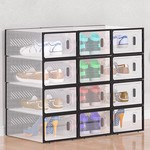 Topika Stackable Shoe Storage Boxes with Magnetic Lid & Aromatherapy Hole