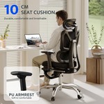 Topika Pro 200 - Ergonomic Chair With Footrest, Adjustable Lumbar Support