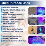 Topika Pet Urine Detector, UV Flashlight Blacklight Torch 12 LED