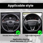 Topika - Steering Cover, Car Steering Wheel Cover For Cars, Black 37-39CM