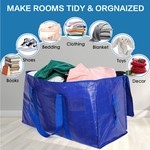 Topika - Moving Bags Heavy Duty Storage Totes with Handles & Tag Pocket