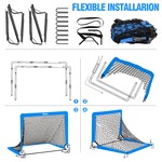 Topika Soccer Goal Set: Portable Fold-Up Training Goals (1.2 x 0.9 m)