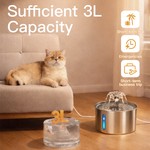 Topika Automatic Cat Water Fountain Stainless Steel - 3L