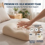 Topika - Cervical Memory Foam Pillow, Neck And Shoulder Support