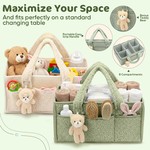 TopikaKids Baby Diaper Organizer, Changing Table Storage, Car Organizer