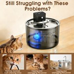 Topika Battery Operated Pet Water Fountain 3L Cordless Pet Water Feeder