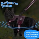 TopikaPet - Adjustable Cat Harness and Leash Set for Walking and Safety
