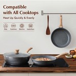 Topika - 3Pcs Nonstick Frying Pan Set, Non Stick Cookware Pans, 20/24/28CM