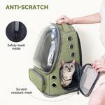 Topika - Cat Backpack Carrier Bag,Green Foldable Dog Carrier Bag for Travel