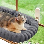Topika Foldable Cat Window Hammock With Strong Suction Cups, Washable Bed