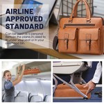 Topika-Waterproof Leather Laptop Bag for Men - Computer Bag