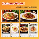 TopikaHome - Microwave Pasta Cooker with Strainer Lid and Cooking Guide