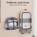 Topika Foldable Baby Bathtub with Thermometer & Cushion for 0-36 Monthes