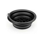 Topika Facial Ice Bath Bowl with Built-In Ice Tray, Foldable Black