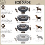 Topika Round Plush Pet Bed, Washable & Non-Slip Dog Bed, Cat Bed