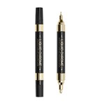 ZEYAR - Golden Liquid Chrome Metallic Marker, Double Tip (0.8mm & 2.5mm)