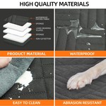TopikaPet- Hard Bottom Dog Car Seat Cover, Waterproof, Scratchproof Hammock