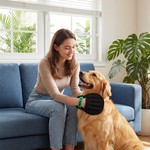 Topika Five-Finger Mitt Pet Hair Remover Glove, Reusable, Green, 1PC