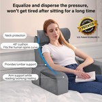 Topika Detachable Reading Pillow with Armrests, Read Chair&Headboard Pillow