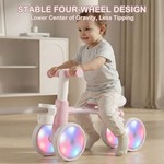 Topika Toddler Bike Balance Bike with Light Up Wheels