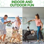Topika Interactive Dog PU Soccer Ball Toy with Straps, Indoor & Outdoor