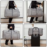 Topika 85L Foldable Duffle Bag With Shoe Compartment , Multiple Pockets