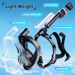 Topika - Anti-Fog Panoramic Snorkelling Mask, Foldable Dry Top Design