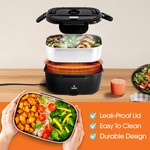 Topika - 60W Electric Lunch Box Food Warmer 1.5L, 20-minute quick heating
