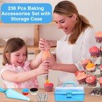 Topika - Cake Decorating Baking Set, 236Pcs Baking Equipment And Tools Set