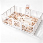 Topika Large Baby Playpen & Toy Storage Cabinet Set, 100 Ocean Balls