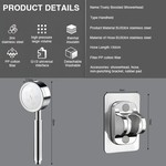 Topika Bath Mixer Tap with Shower Set, Wall Mounted Waterfall Faucet