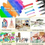 Topika Creative Markers Eco-friendly, Refillable, With Smooth, Vibrant Ink