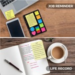 VSelect Sticky Notes Set Mini Notes, 260pcs Multiple Sizes & Bright Colours