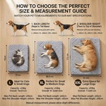 Topika Waterproof Large Dog Bed, Orthopaedic Crate Mat with Plush Cover