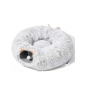 Topika Large Cat Donut Tunnel Warm And Cosy Design Plush Cave Detachable