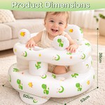 Topika Inflatable Support Chair, Anti-Fall, Hold Baby Bottle,Squeezable Toy