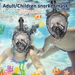 Topika Full Face Kids Snorkeling Mask , Anti-Fog & Foldable Dry Top Design